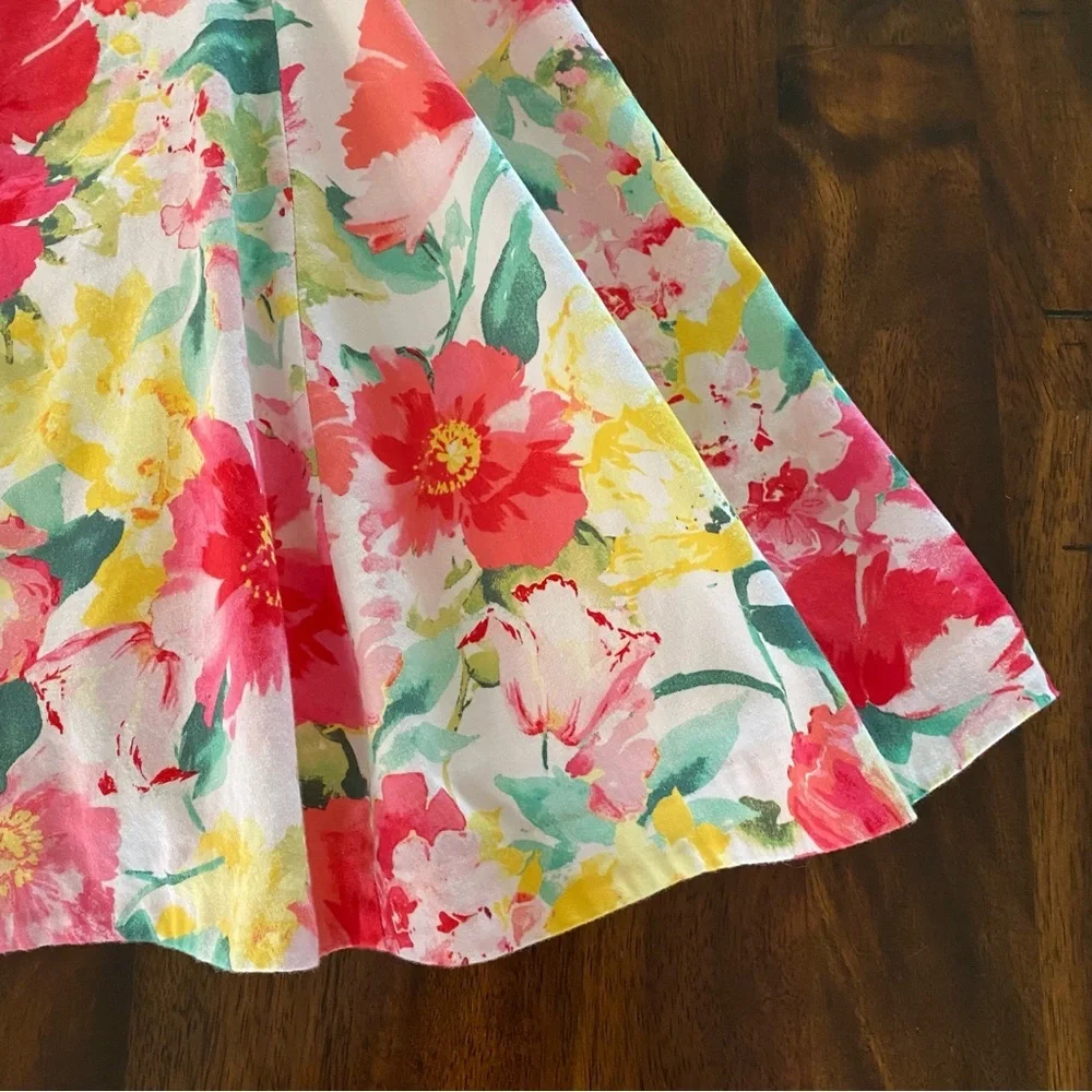 Ralph Lauren Floral Cotton Sateen Dress